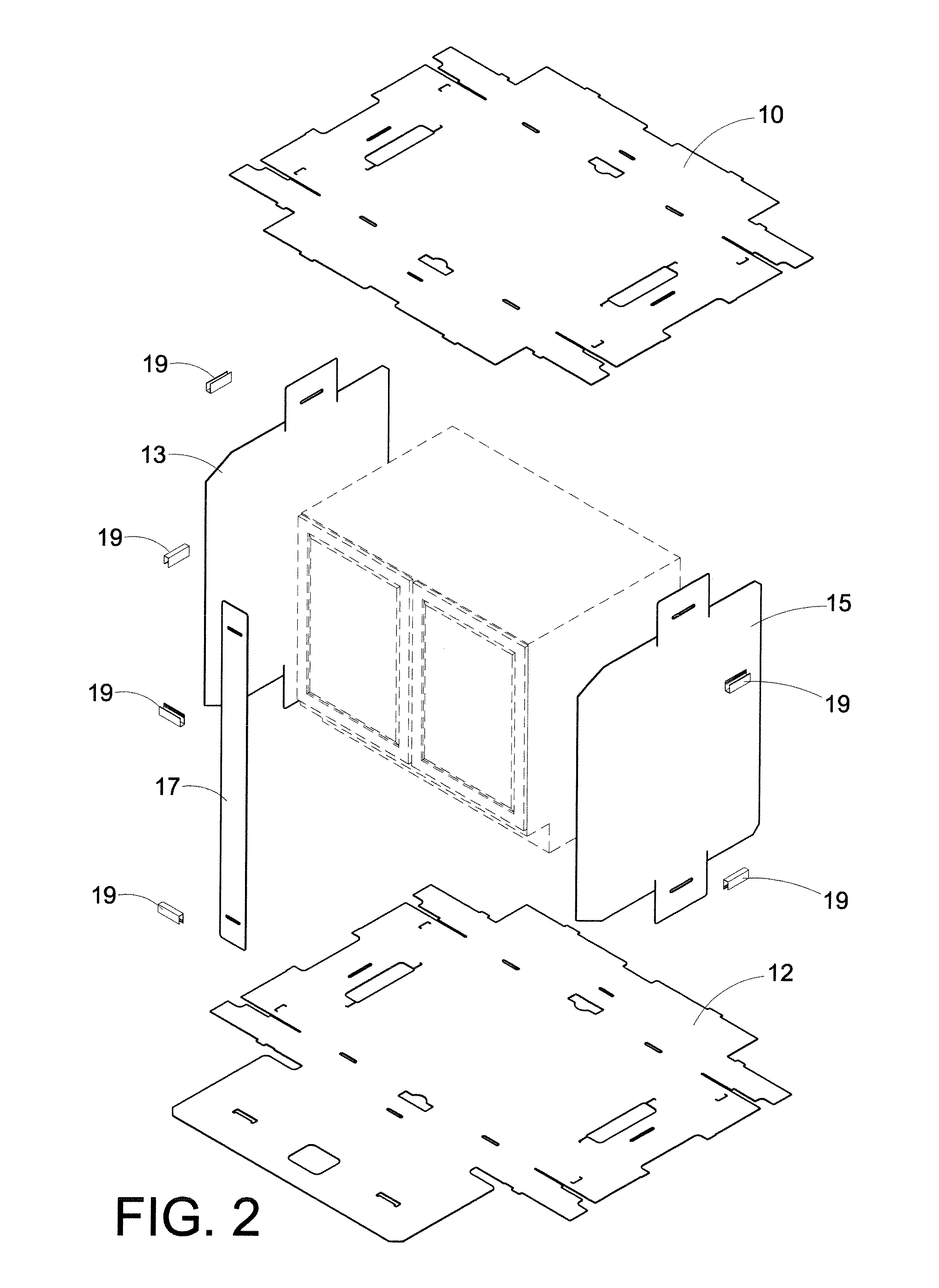 Bandless cabinet packaging design