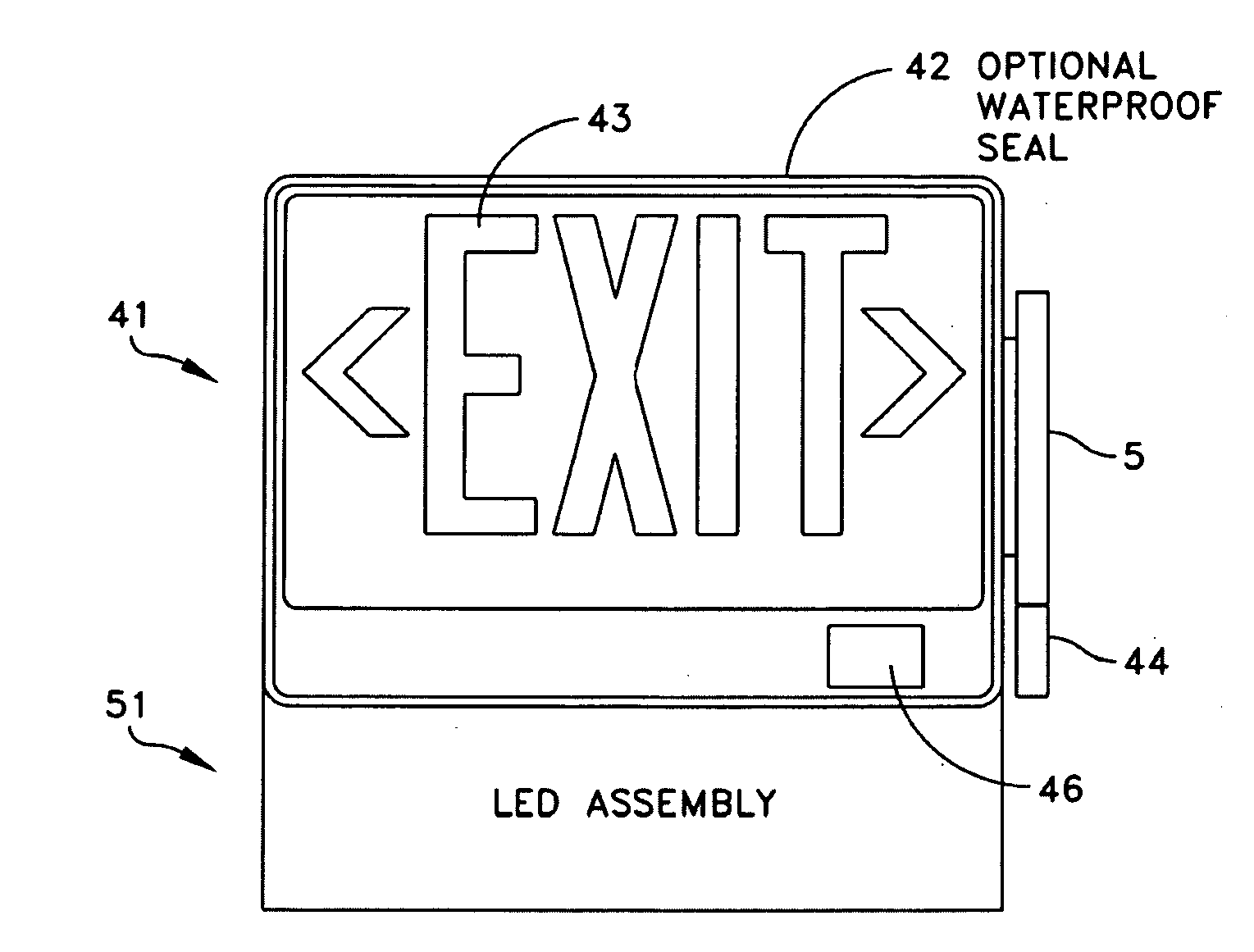 Laser lighted guidance exit indicator