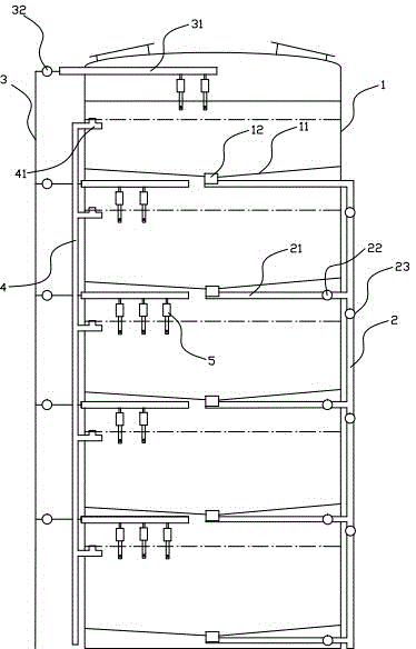 Low-ammonia-nitrogen super-intensive aquiculture system