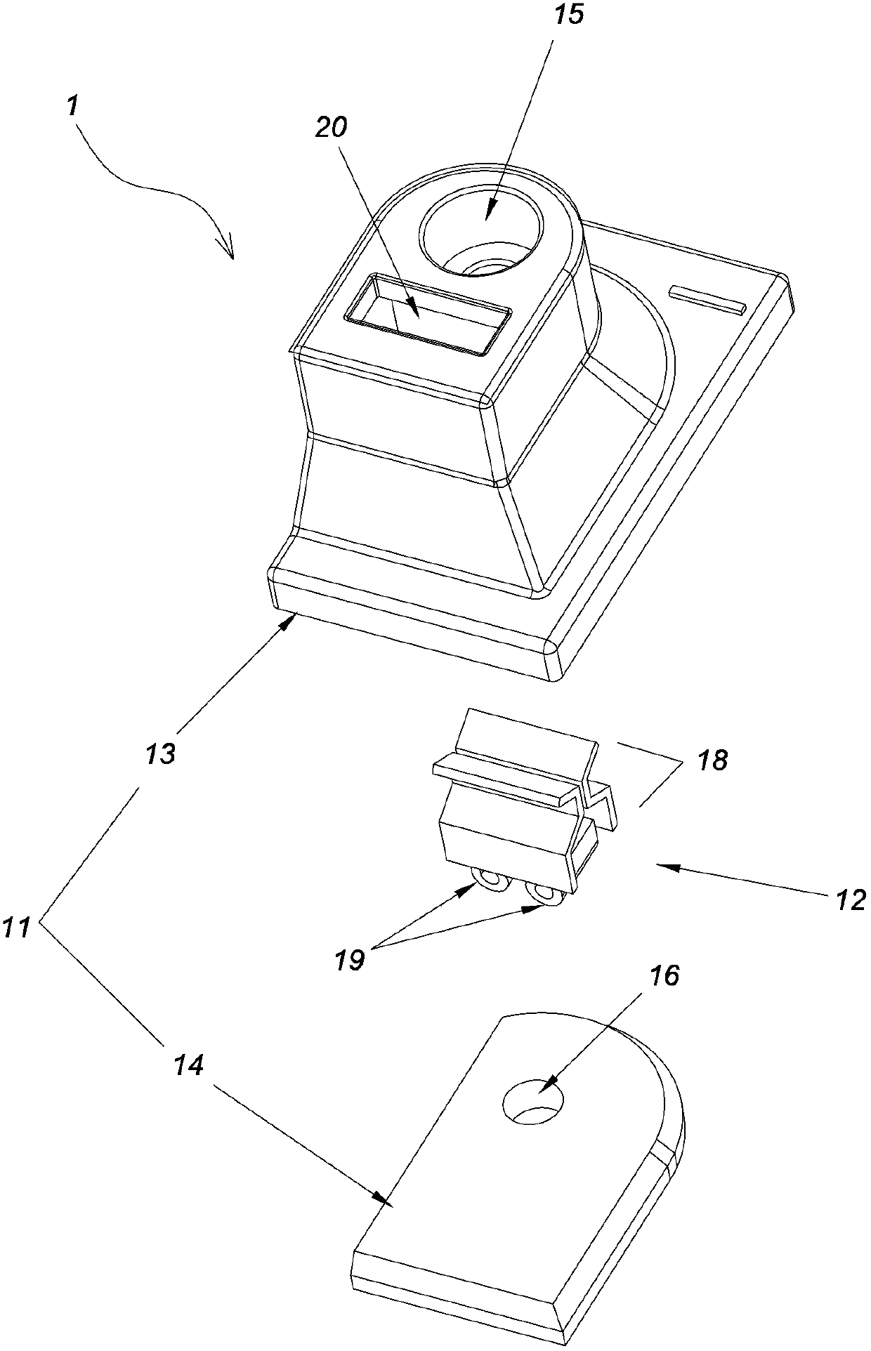 LED (light emitting diode) light source module connecting piece