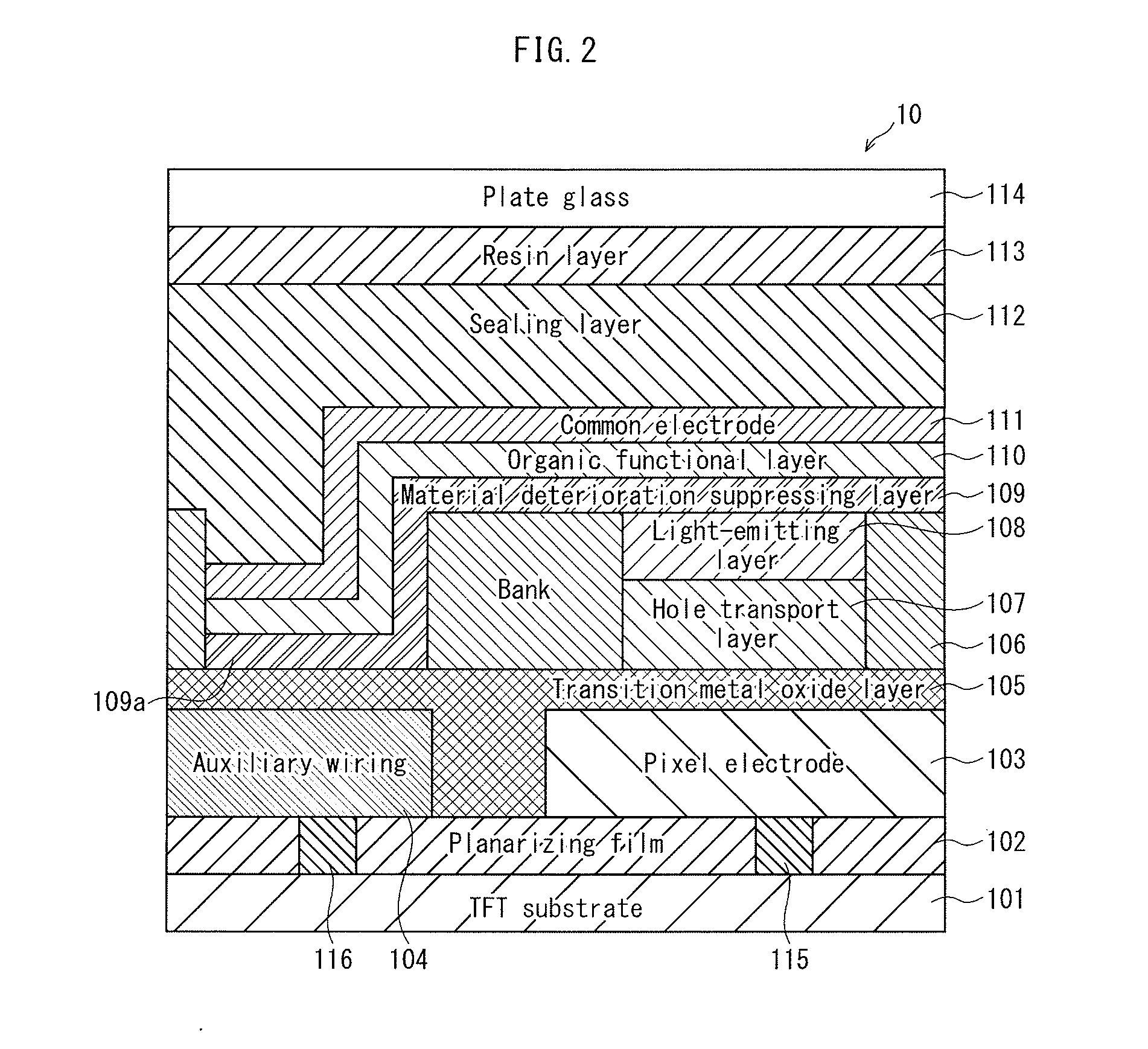 El display device and method for producing same