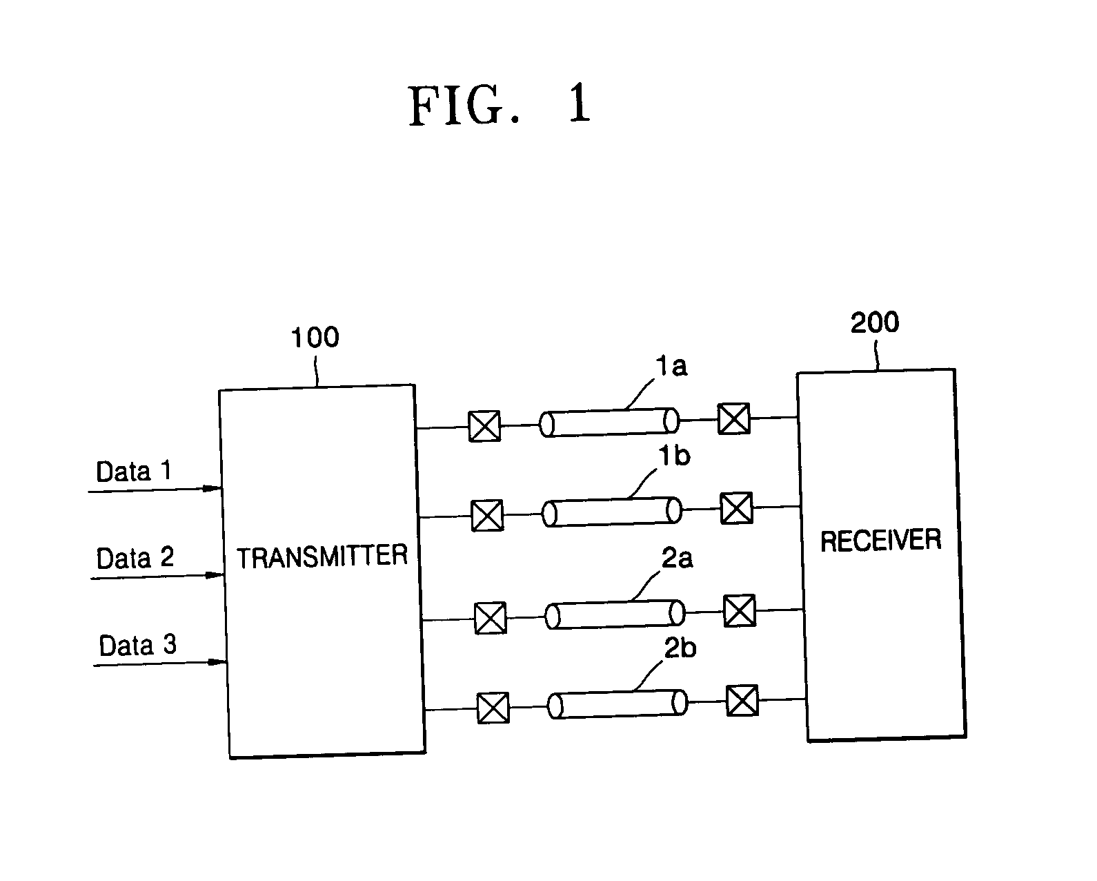 Current mode differential transmission method and system for transmitting three units of data using four signal lines