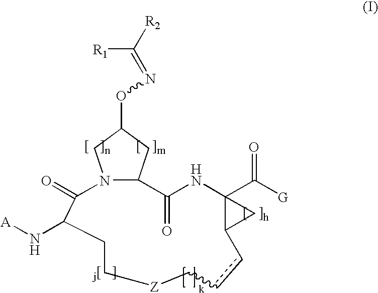 Macrocylic oximyl hepatitis c protease inhibitors