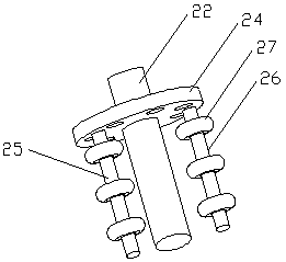 An automatic feeding and forming device for metal powder metallurgy