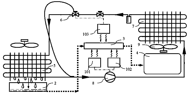 Air-conditioning condensate water utilization device