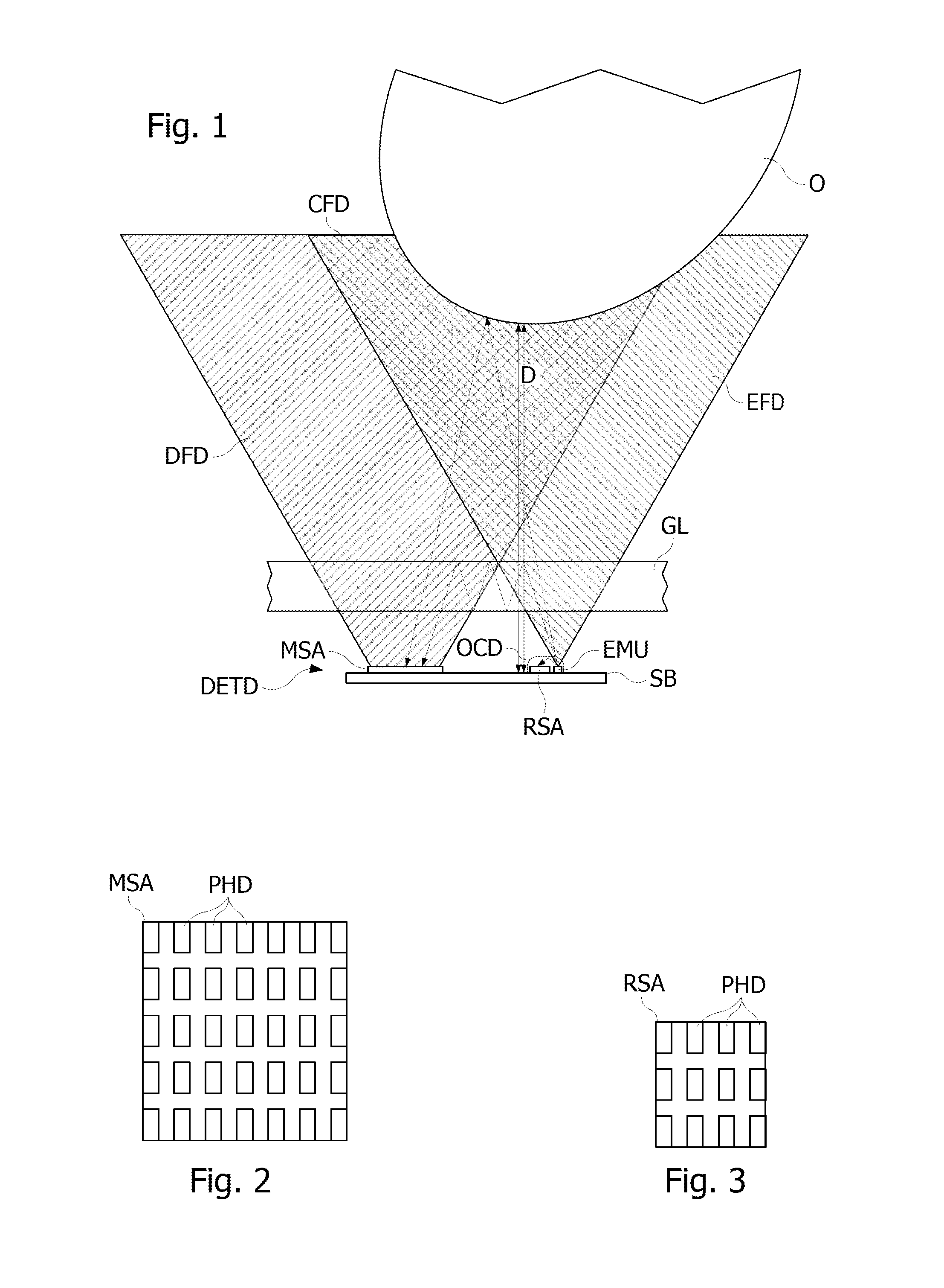 Device for detecting an object using SPAD photodiodes