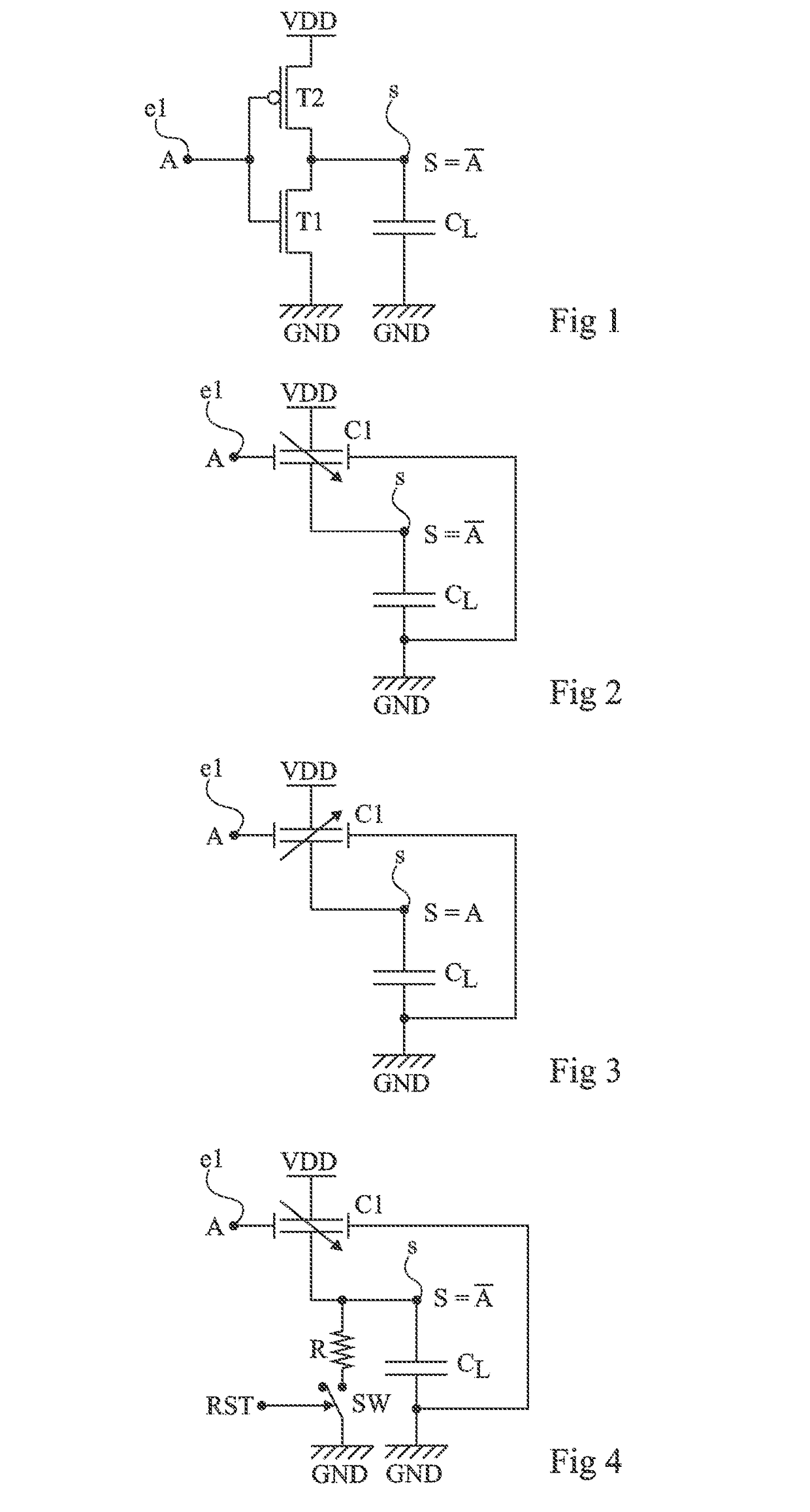 Low power consumption logic cell