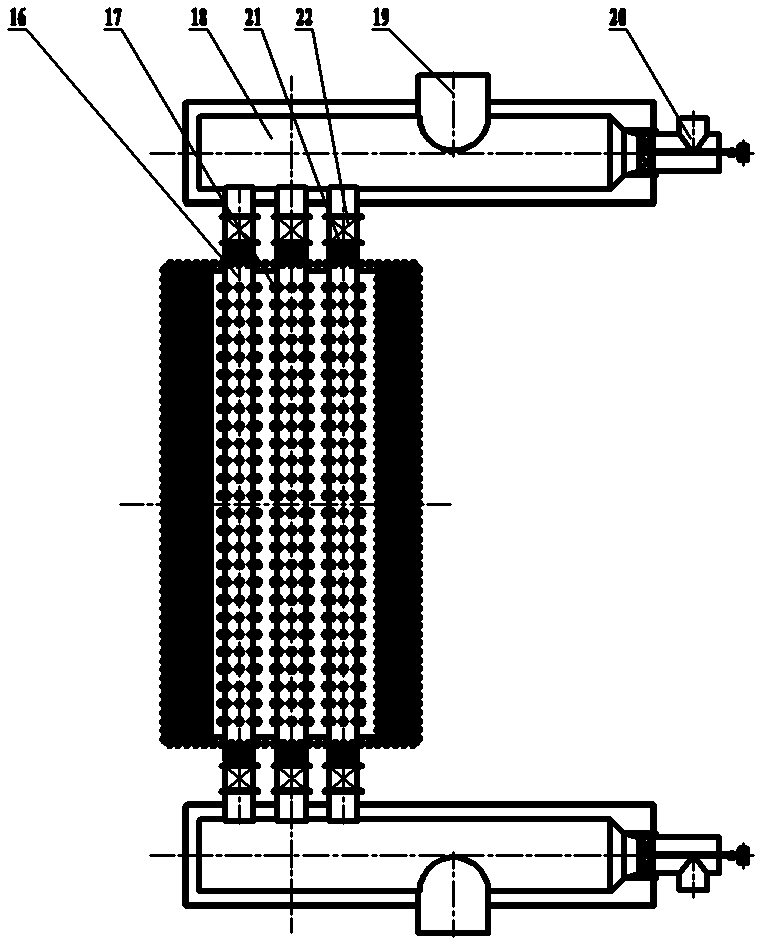 Circulating fluid bed waste incineration boiler with open-type furnace chamber