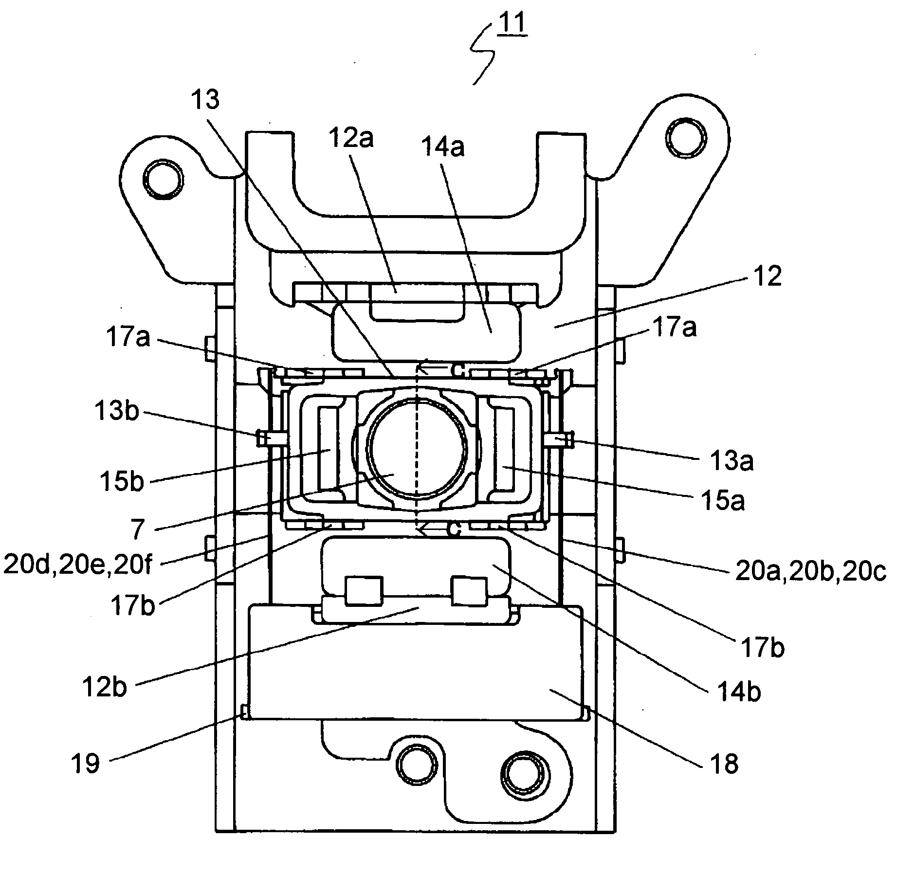 Objective lens driving unit and optical pickup device having the same