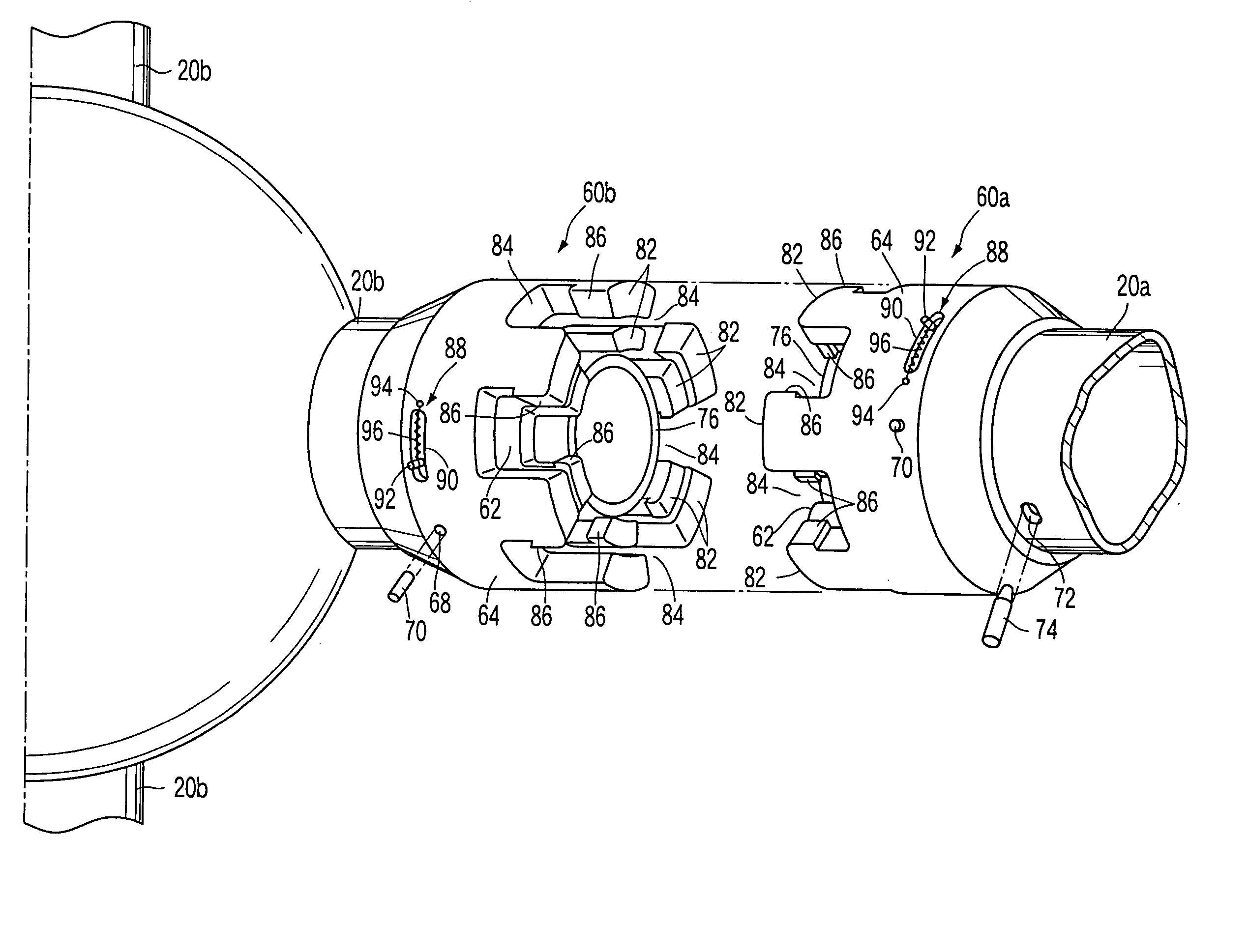 Coupling apparatus for structural members