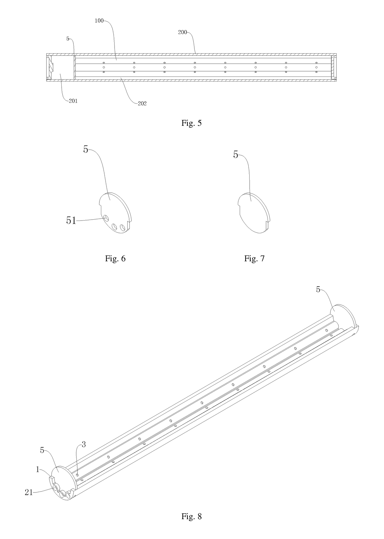 Refrigerant distributing component, header assembly, and heat exchanger