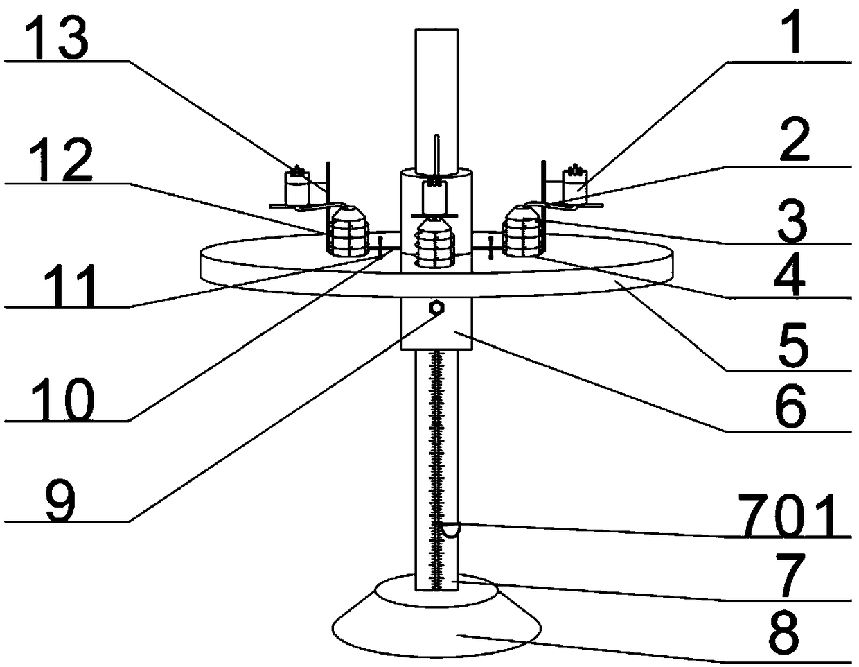 Accumulated liquid drainage device for cardiovascular medicine department