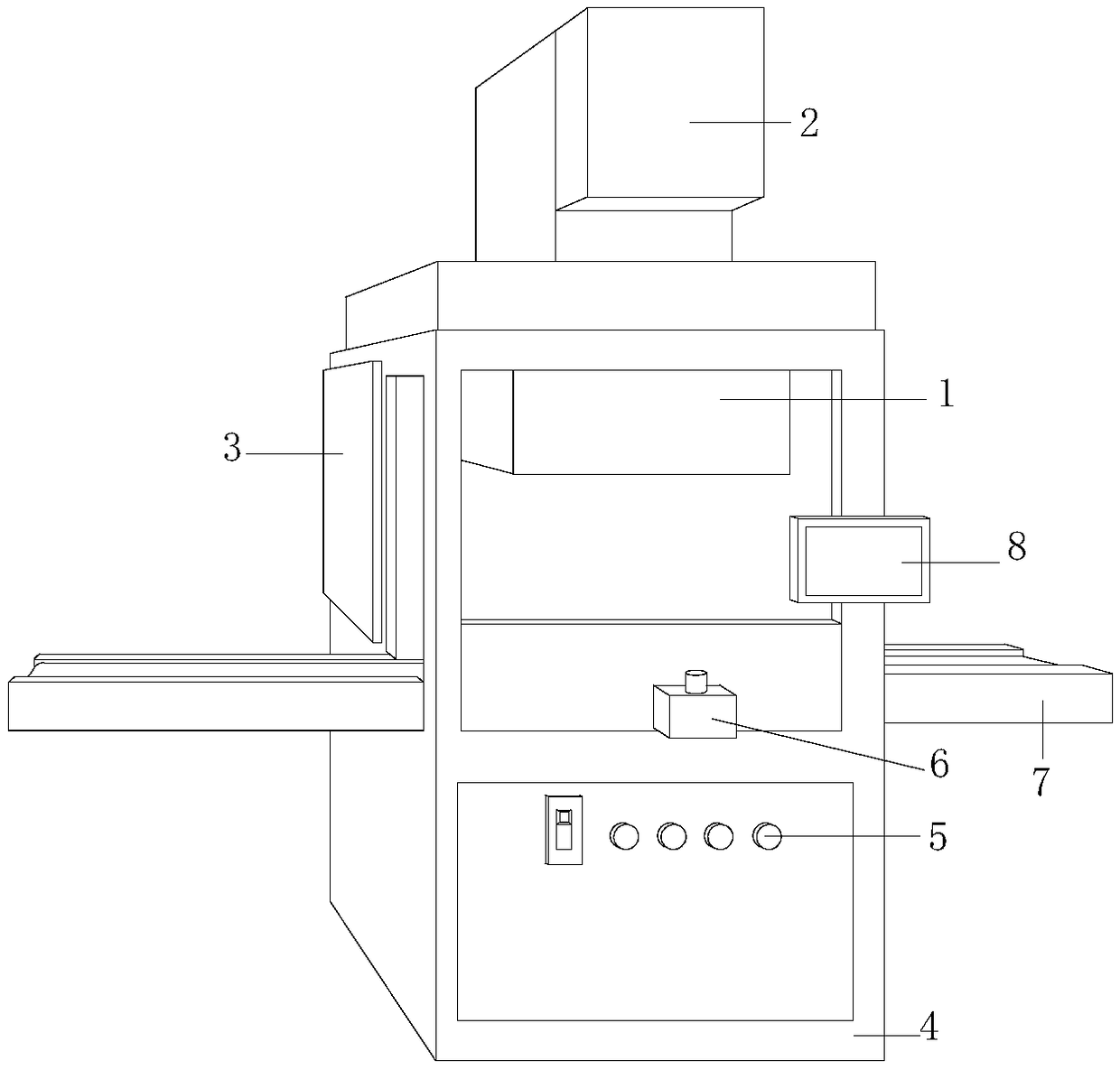 Carton opening device of corrugated carton filling and sealing machine
