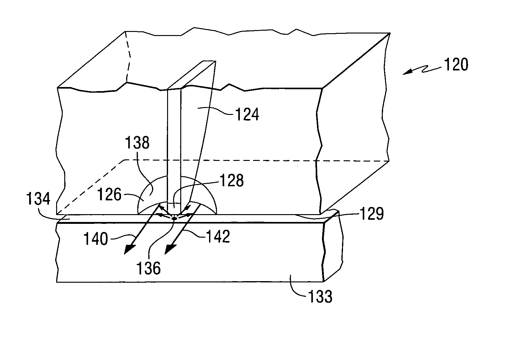 Optical recording using a waveguide structure and a phase change medium