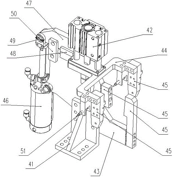 Overturning clamping device
