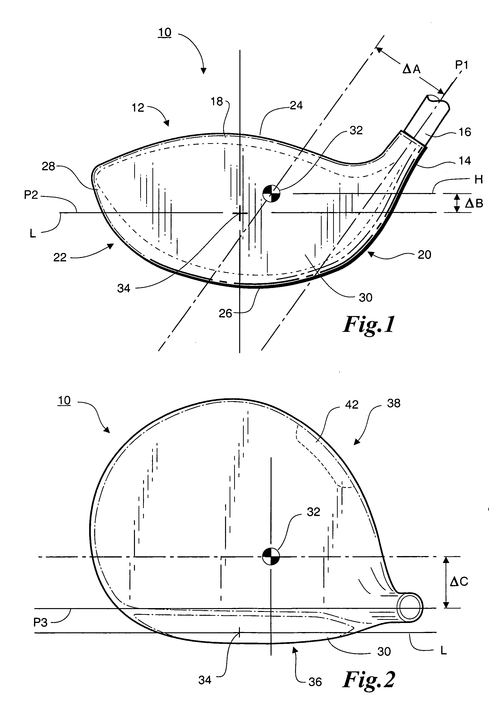 Golf club head with high center of gravity