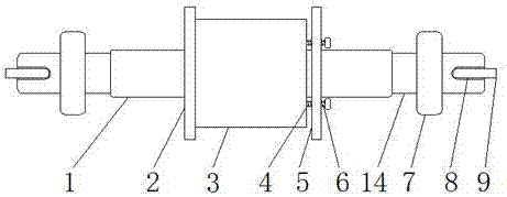 High-temperature high-rotating-speed rotor structure of permanent magnet motor