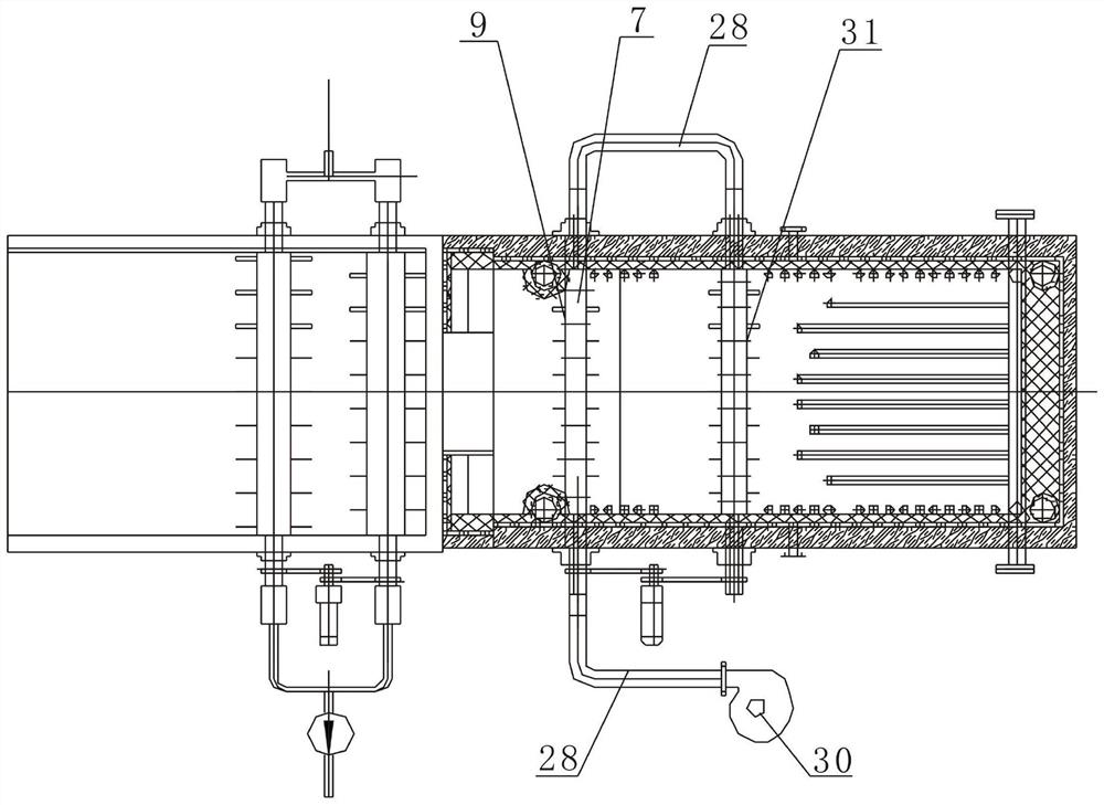 Straw bundle burning direct-fired biomass boiler with bale breaking and material stirring device