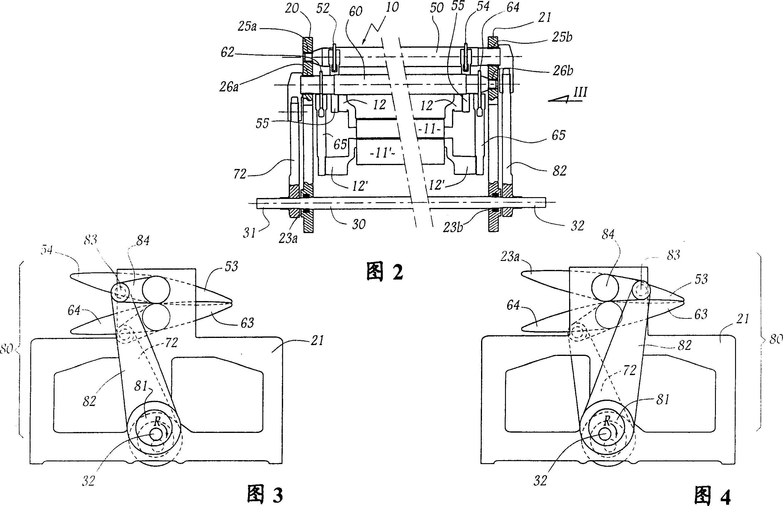 Shed forming device and weaving loom of the jacquard type equipped with such a device