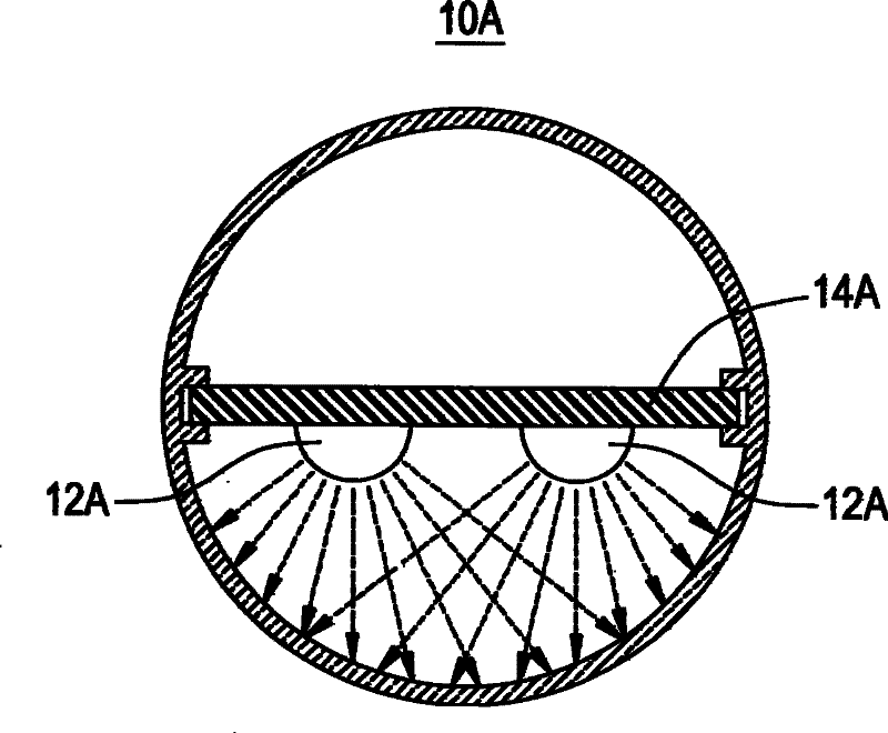 Reflection type light-emitting diode lamp