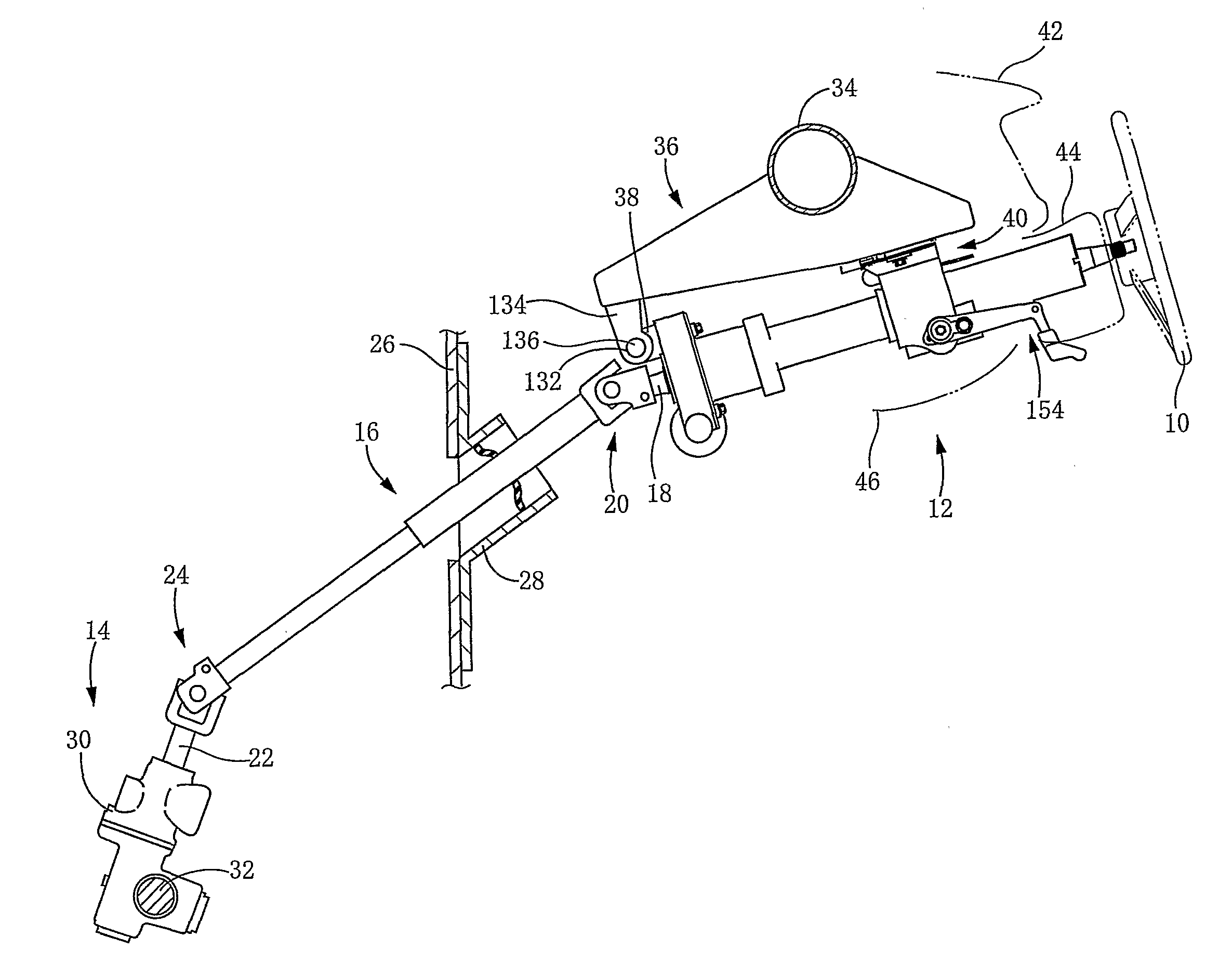 Steering-force transmitting apparatus for vehicle