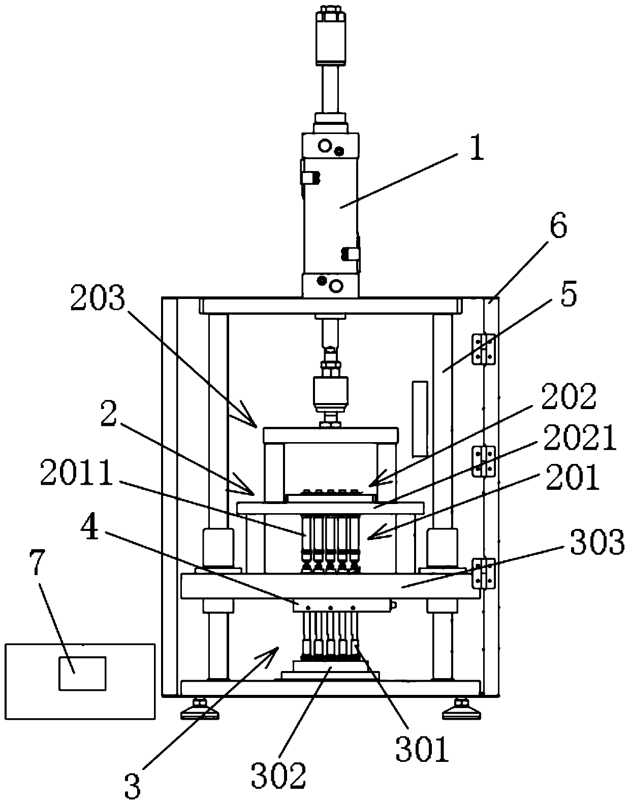 Lens component assembling equipment