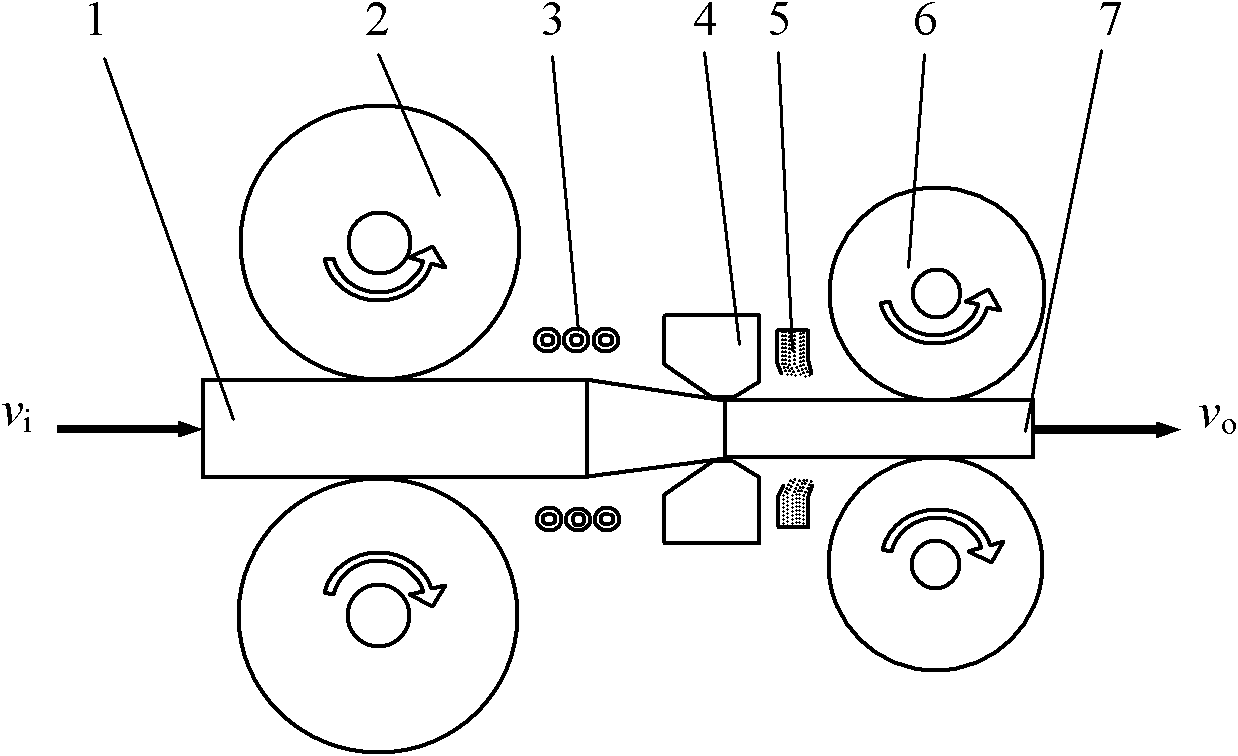 Mold/non-mode combined pulling process and device