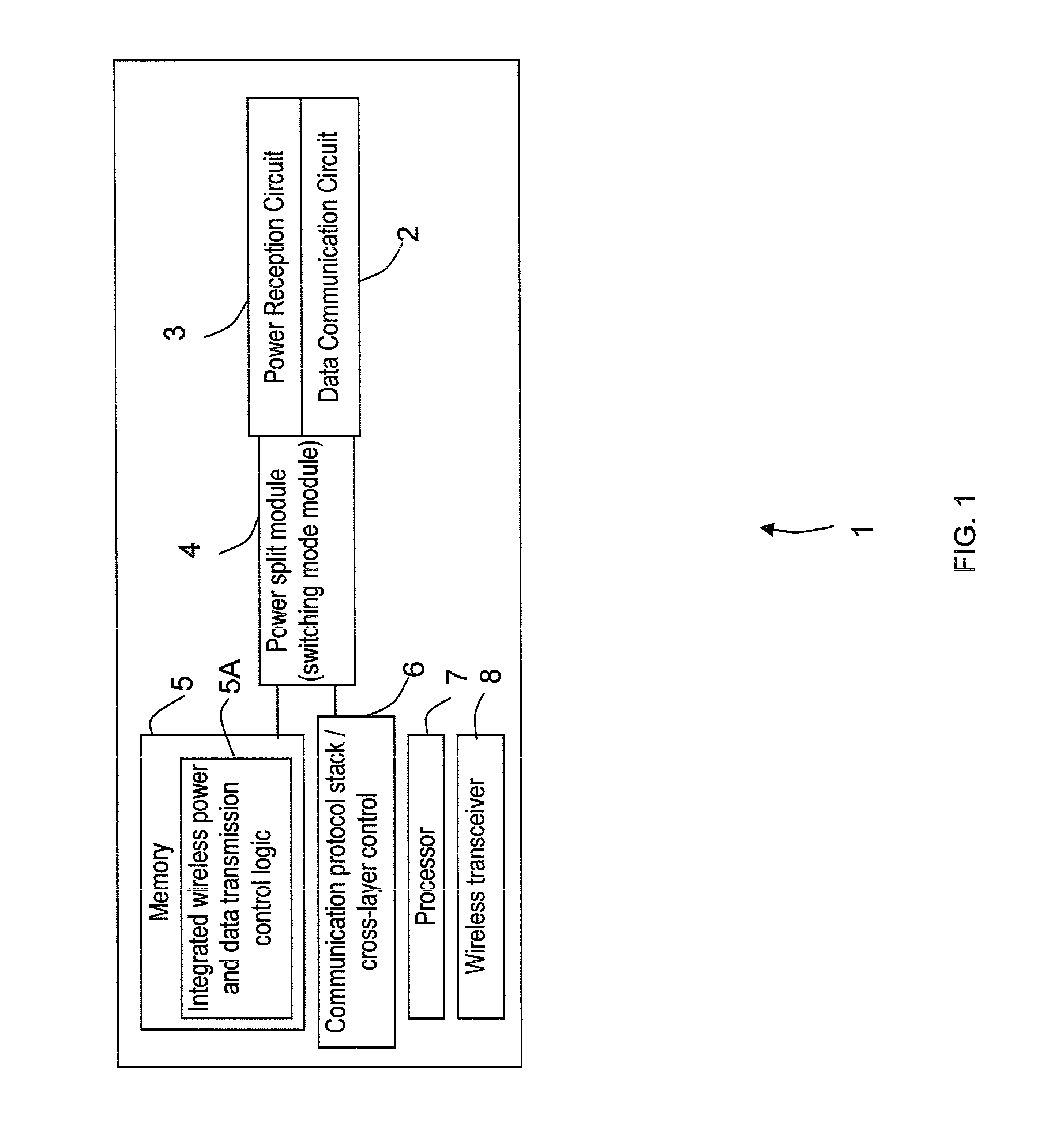 Method and system for integrated wireless power and data communication