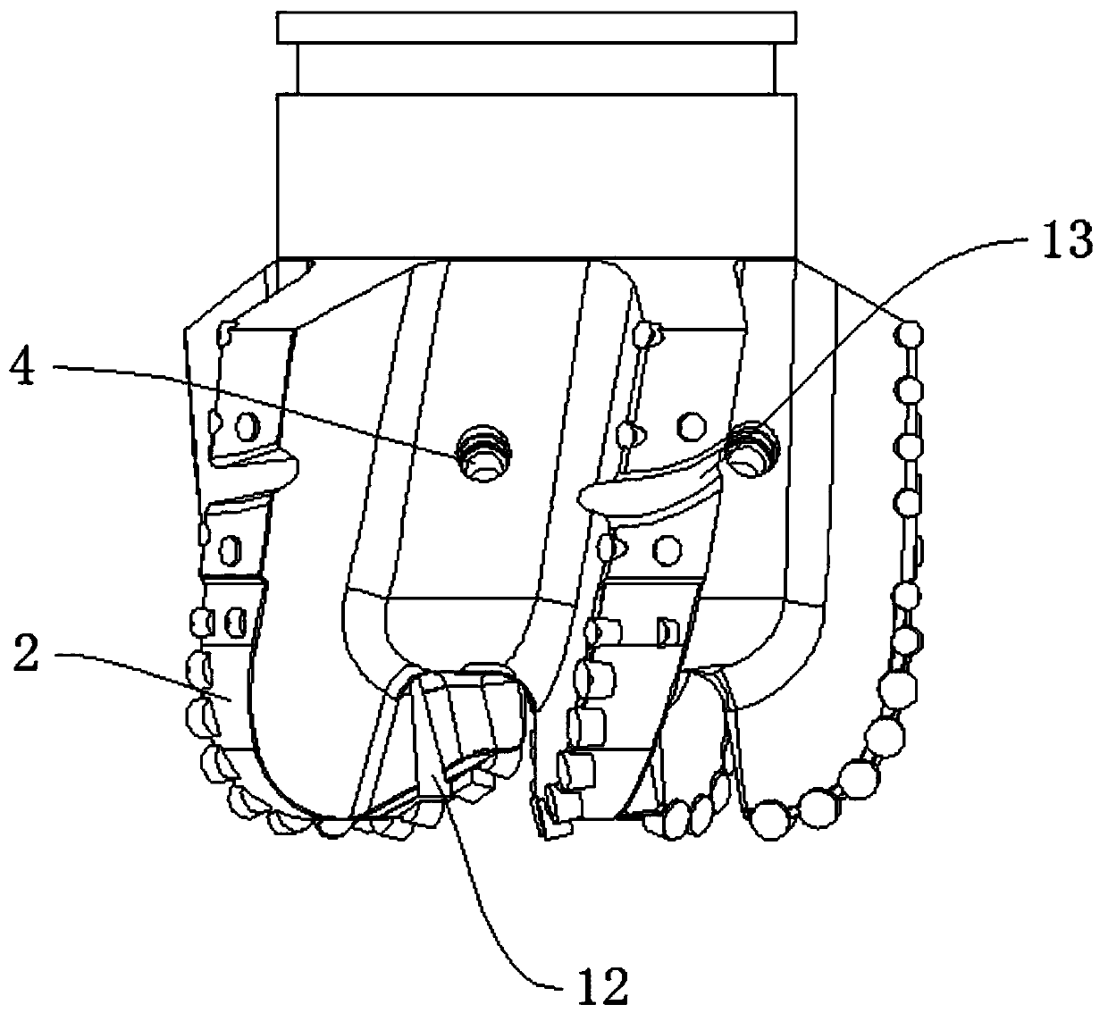 Polycrystalline diamond compact drill bit and machining method thereof