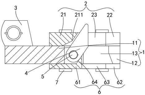 A t-shaped guide rail fall arrester