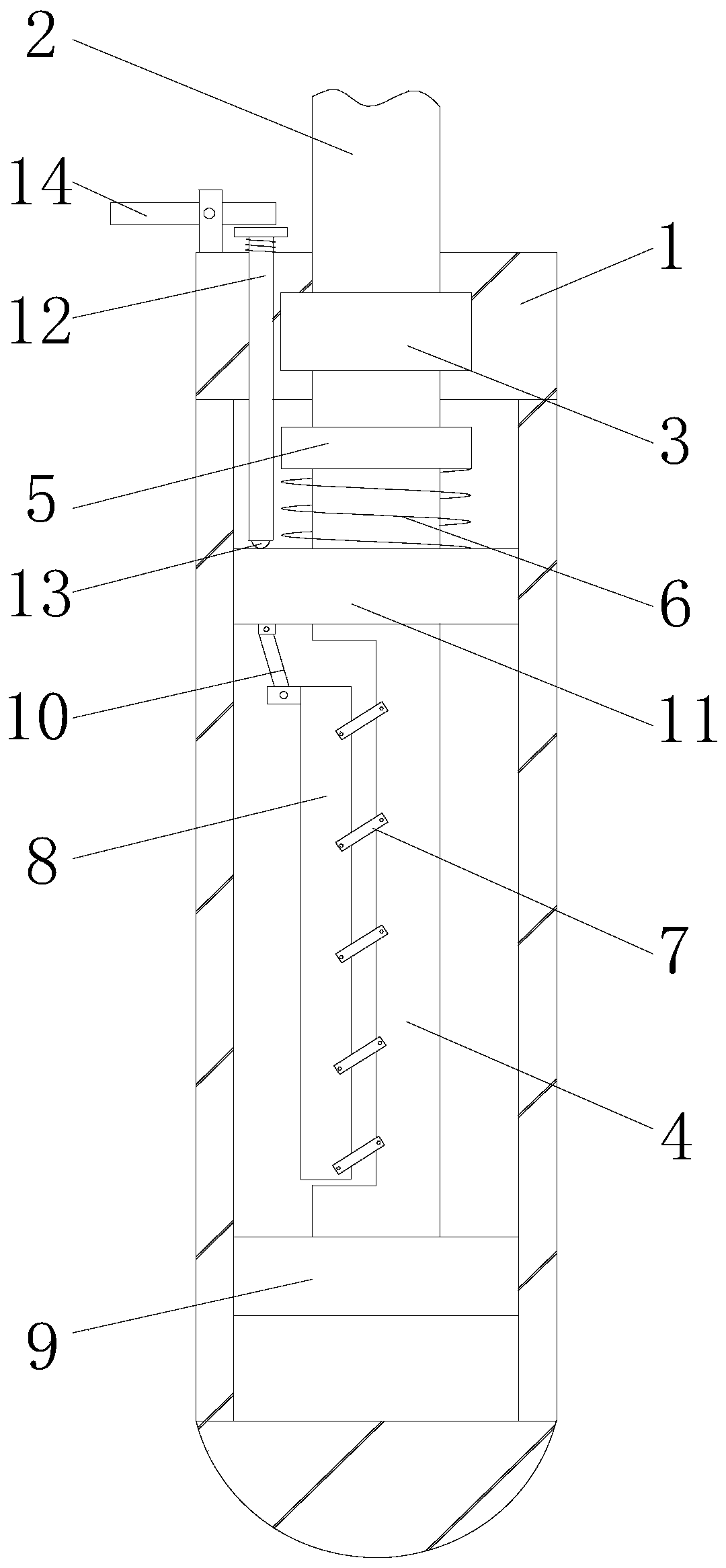 Centrifugal vibrating rod easy to control