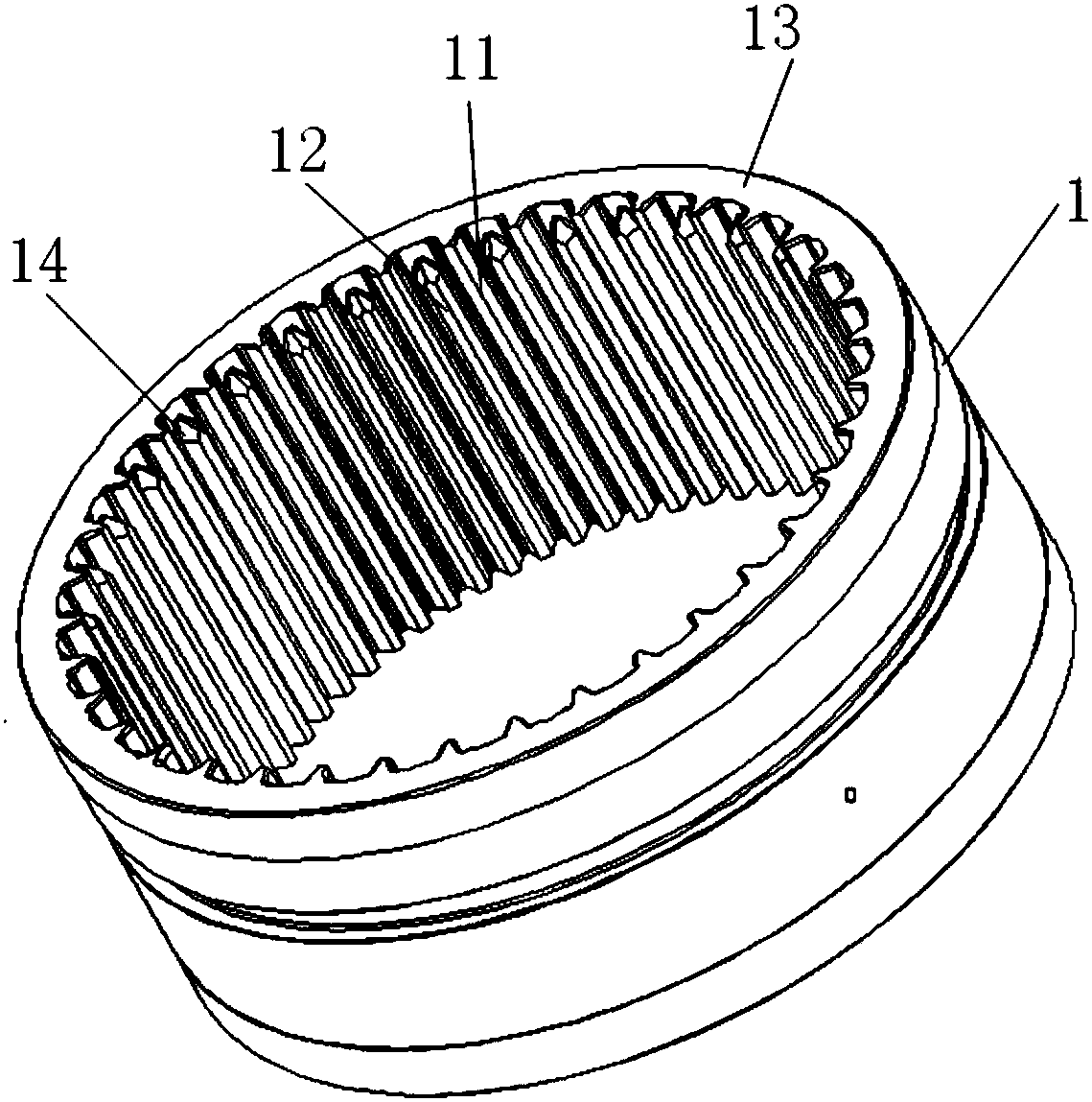 Power clutch device for automobile winch and automobile winch