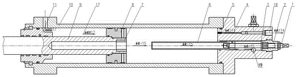 Hydraulic cylinder capable of adjusting throttling and cushioning stroke in two stages