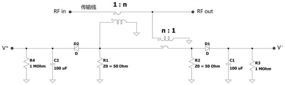 Impedance matching network, self-adaptive impedance matching device and self-adaptive impedance matching method