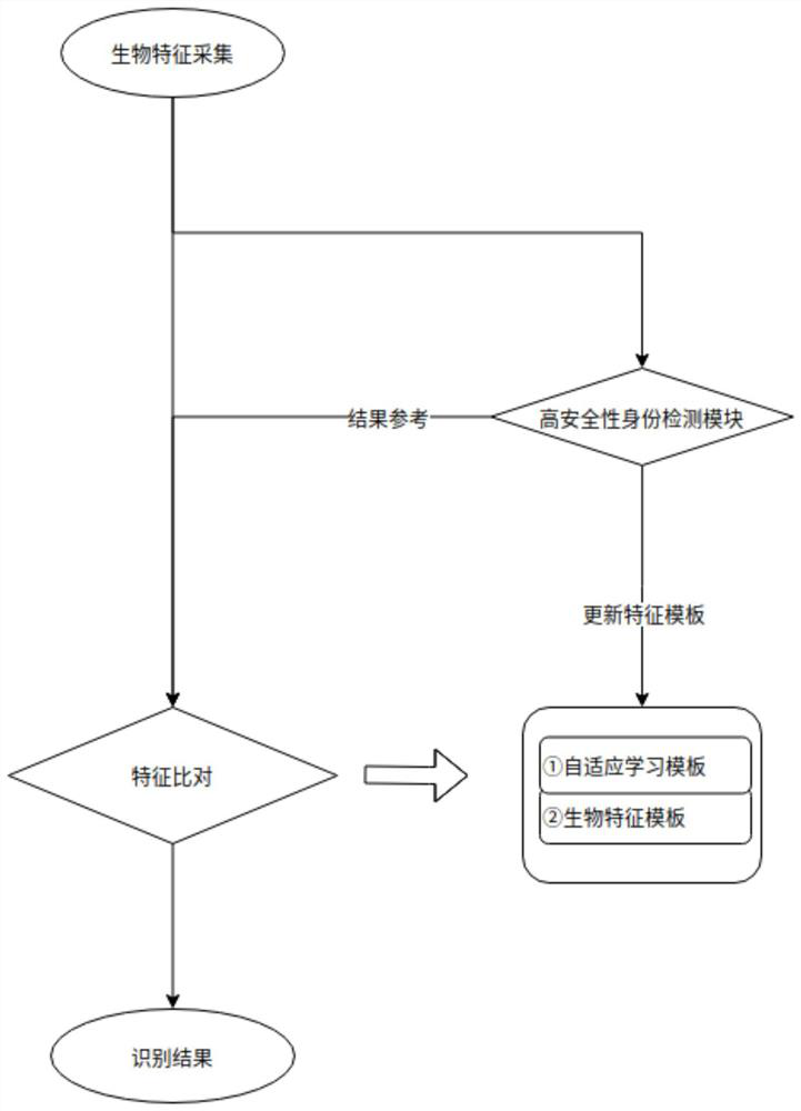 Biological feature adaptive learning identification method and system