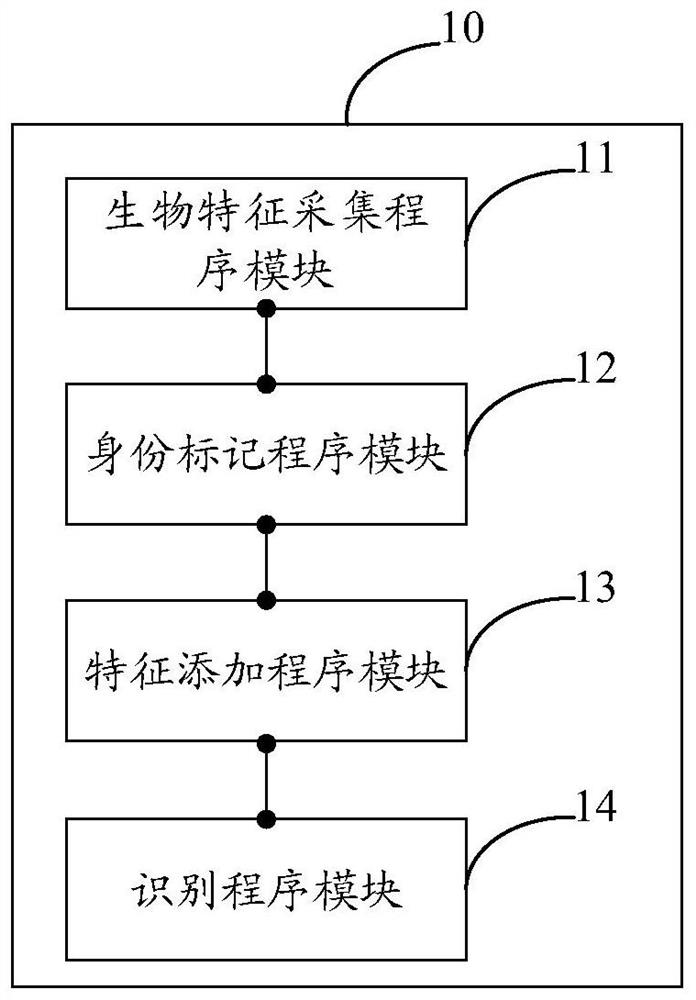 Biological feature adaptive learning identification method and system