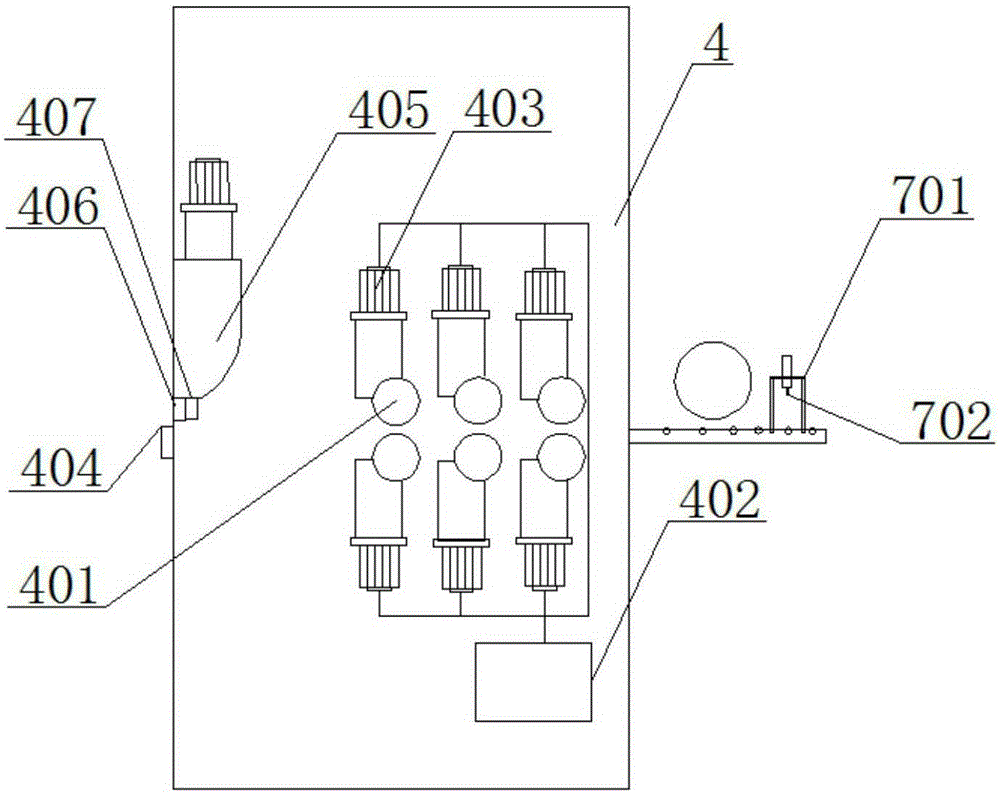 Automatic distance measurement shear production line