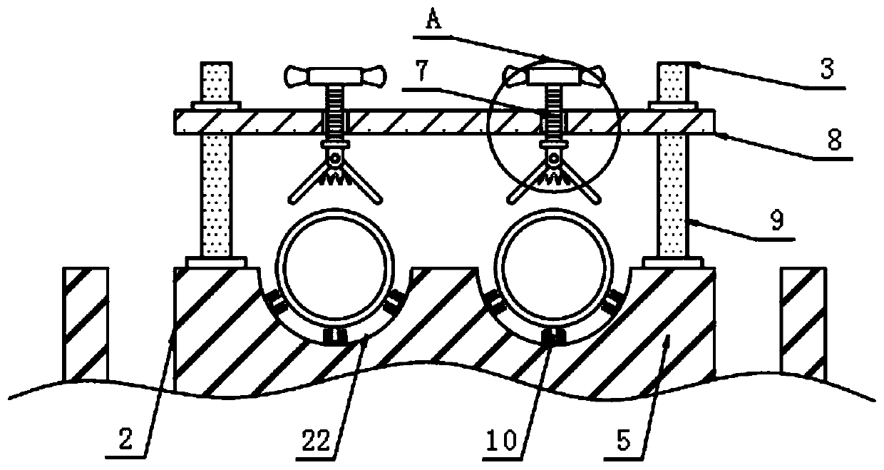 Pipe fitting management device based on building construction