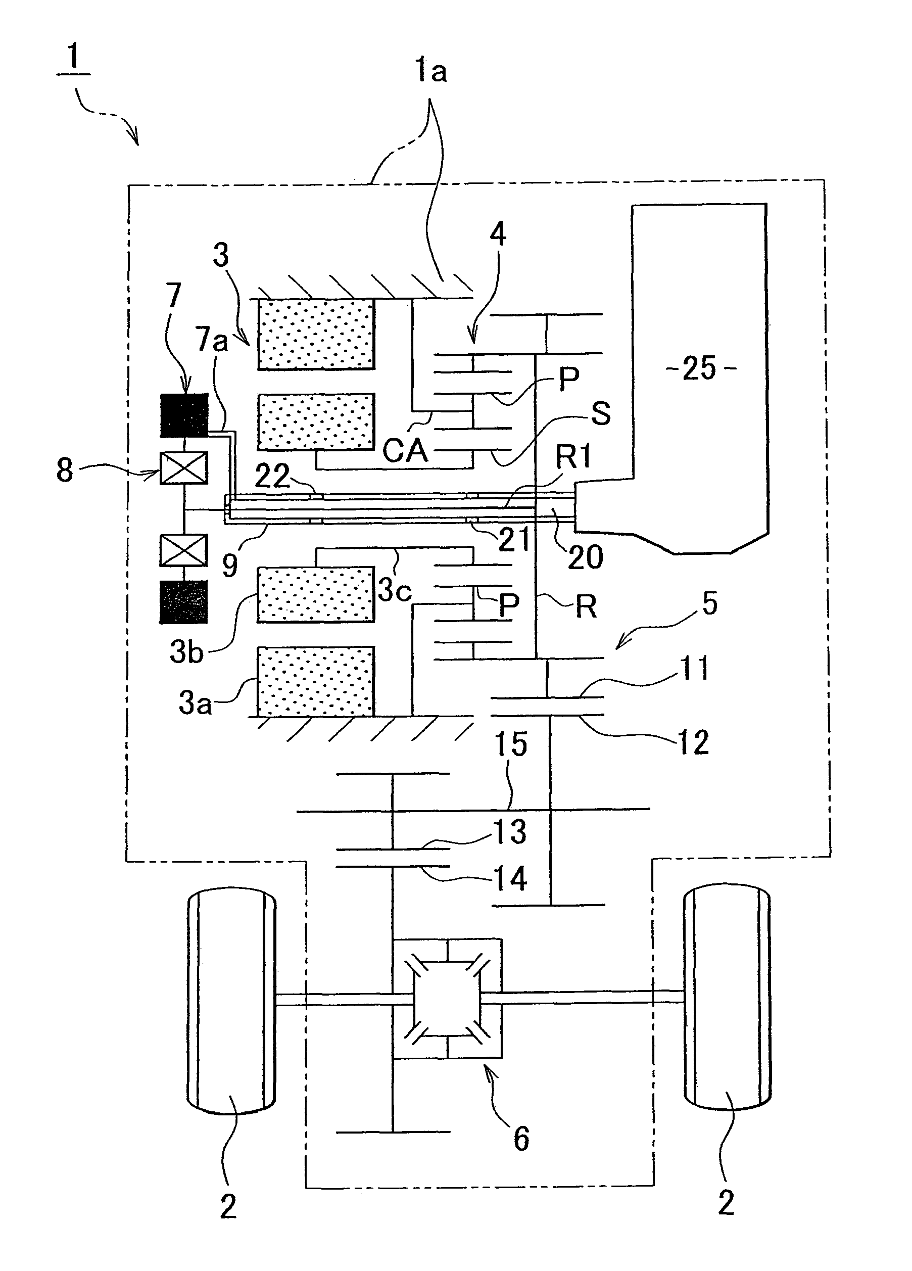 Lubrication of a planetary gear device