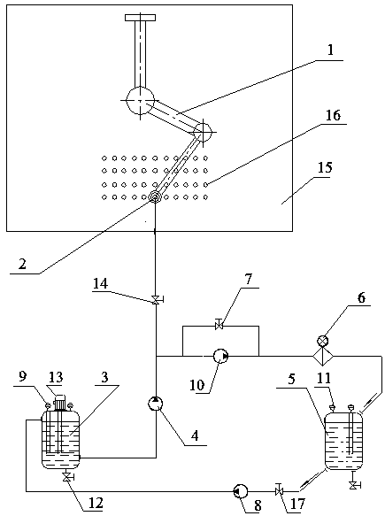 A zero-emission online precise chemical cleaning method and device for a tube-and-tube heat exchanger