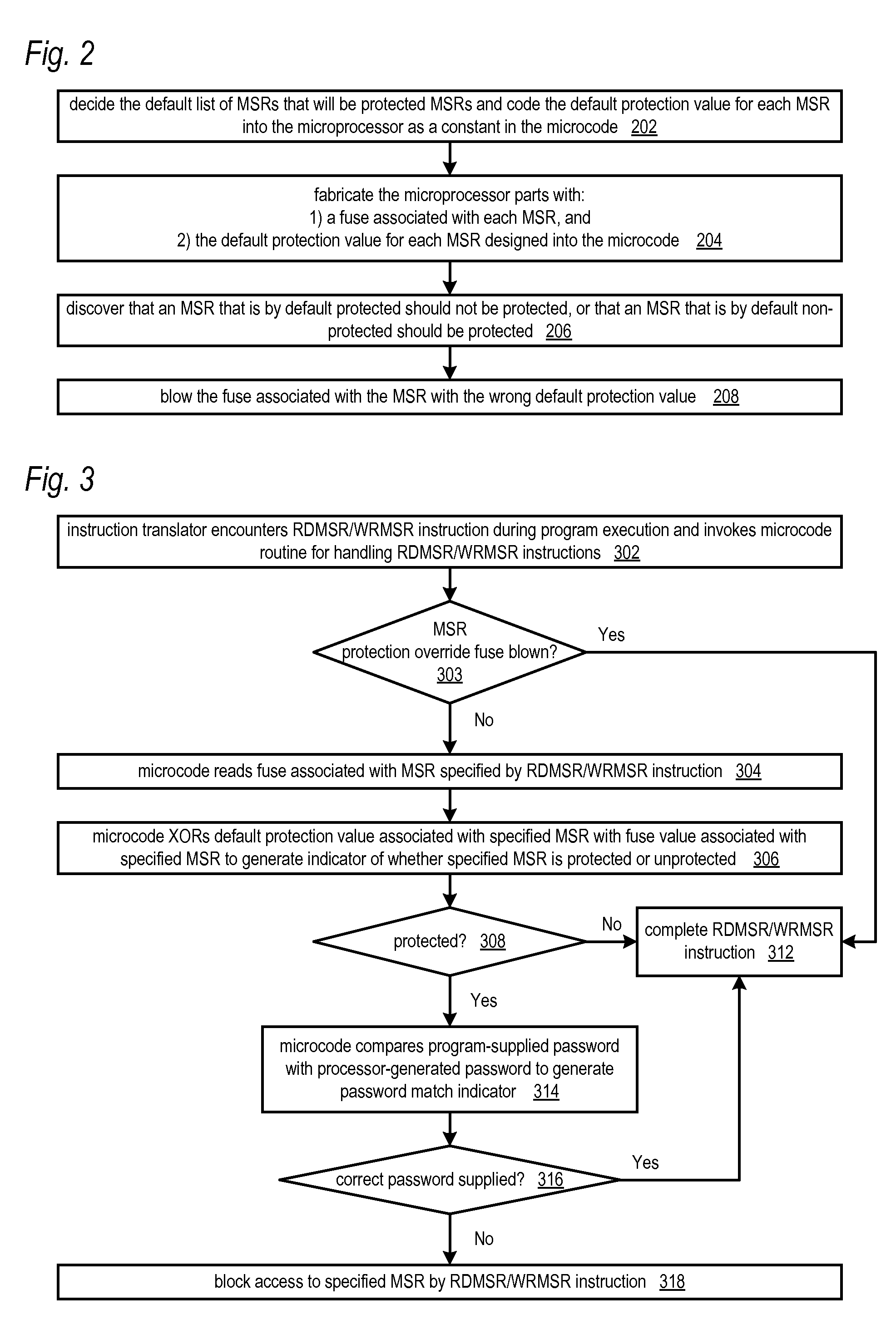 Apparatus and method for updating set of limited access model specific registers in a microprocessor