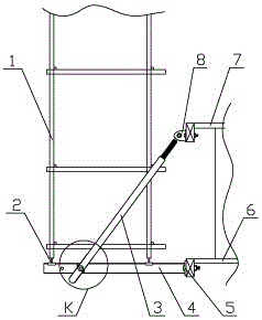 Installing method for whole-assembling scaffold cantilever