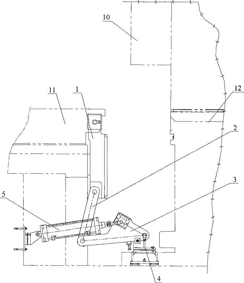 Movable transition track bridge for heating furnace