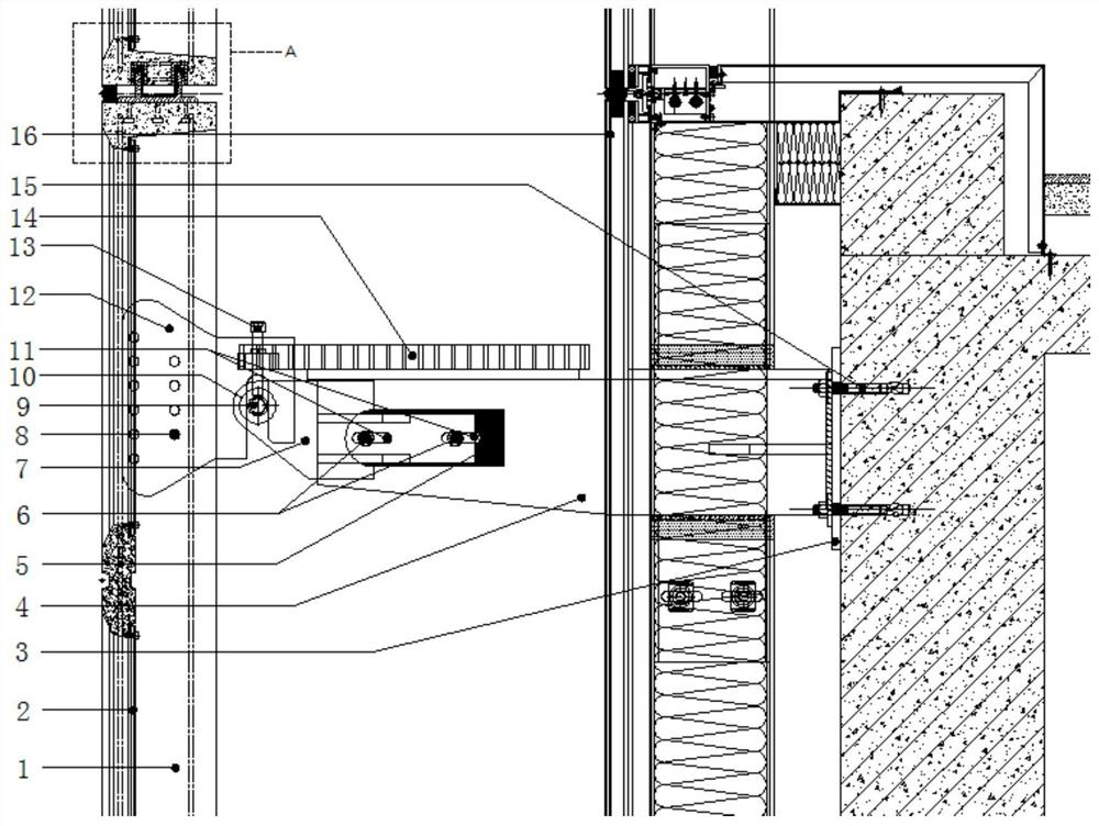 Double-layer curtain wall system with outer-layer curtain wall made of UHPC material