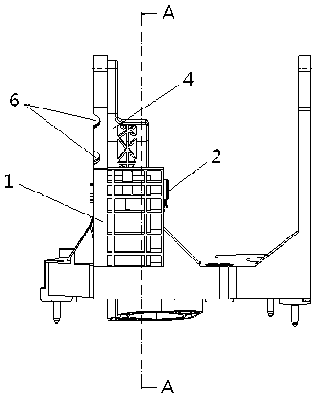 Crushing pedal collapsing mechanism and automobile with mechanism