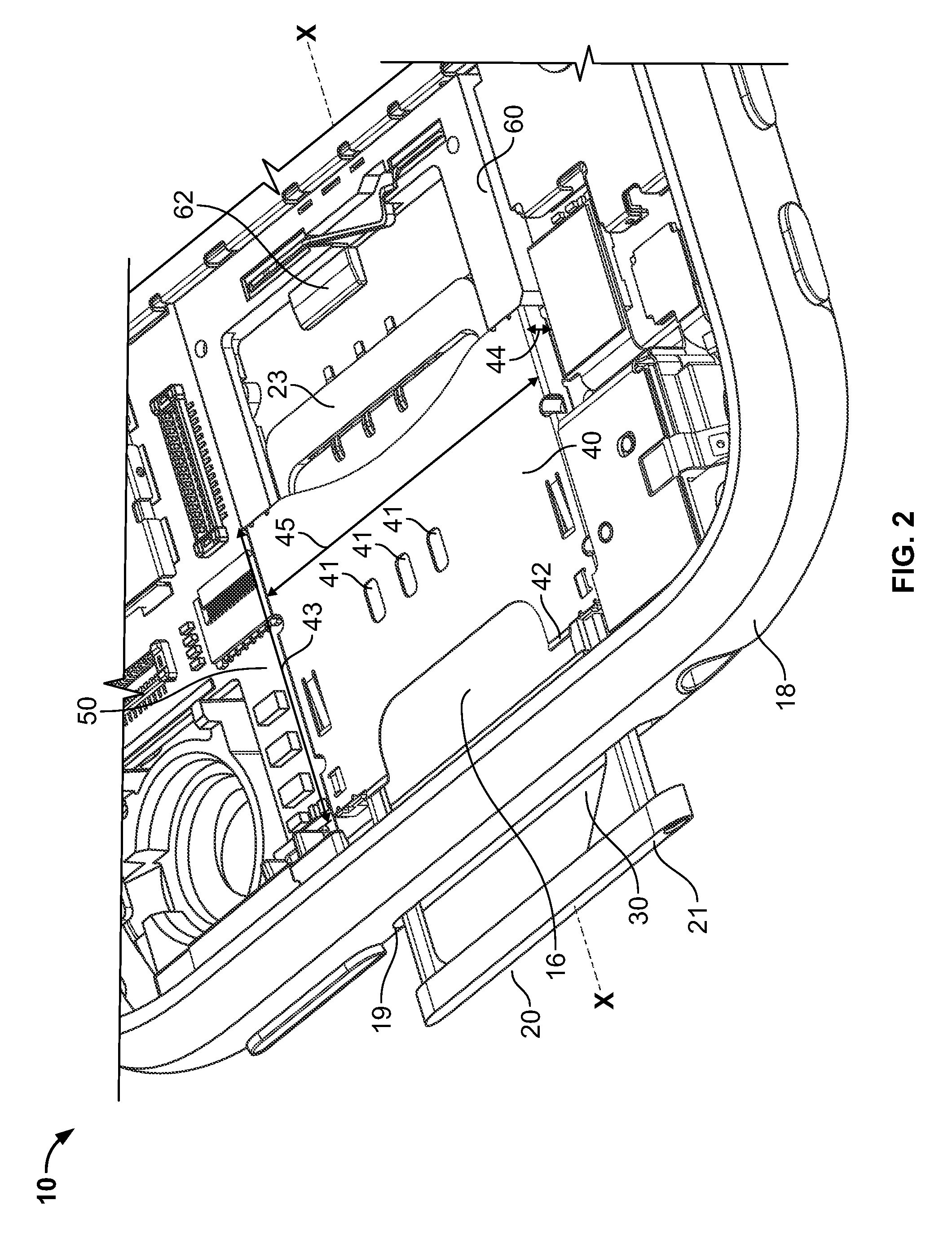 Compact ejectable component assemblies in electronic devices