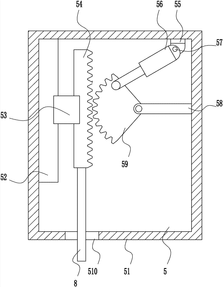 Fast cutting off device for hardware parts