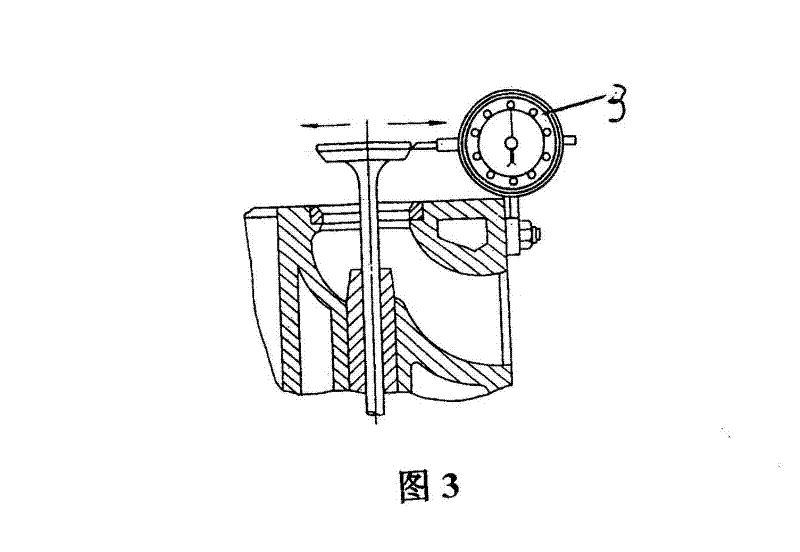 Abrasion loss measurement device for engine valve guide pipe