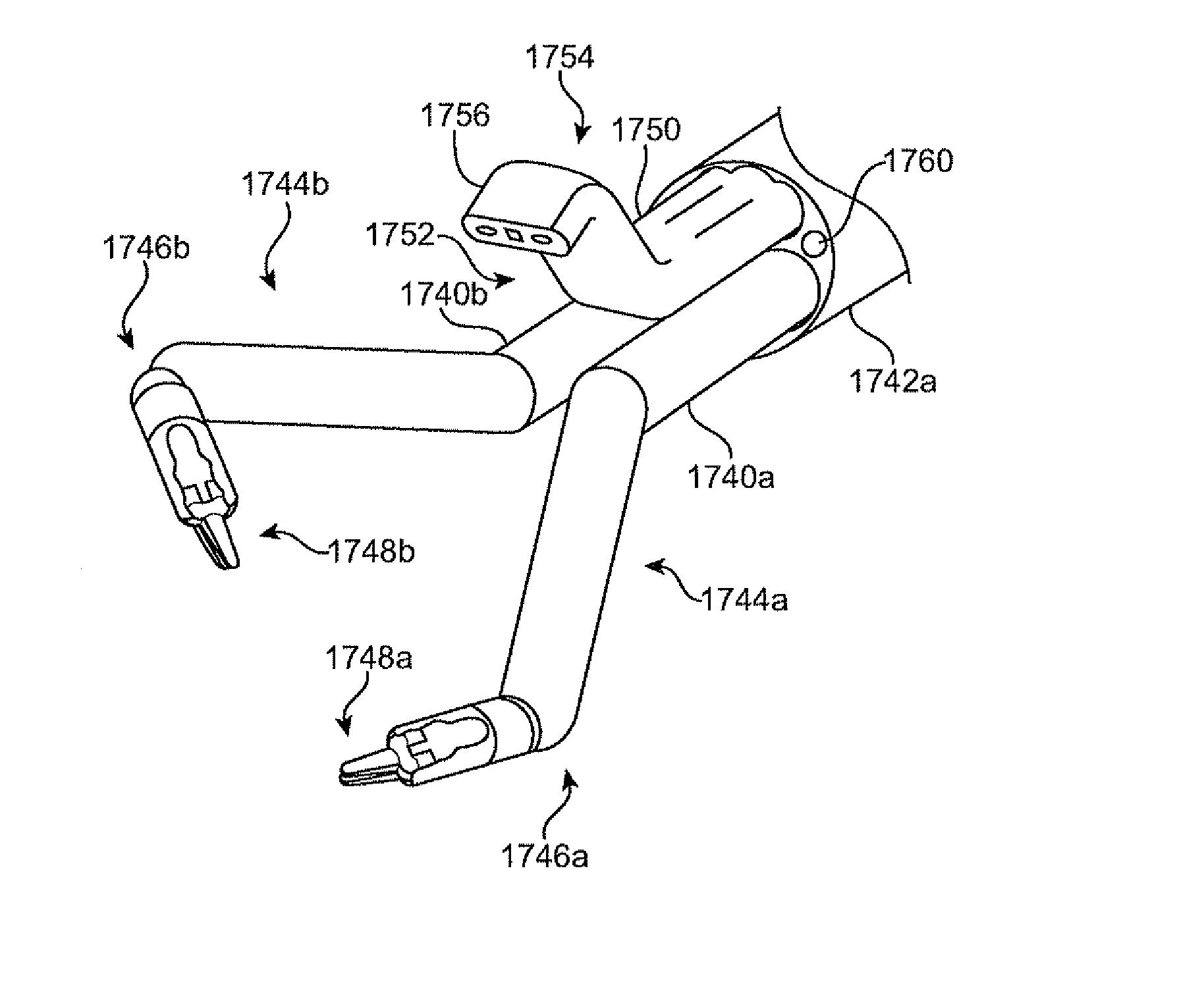 Minimally invasive surgery instrument assembly with reduced cross section