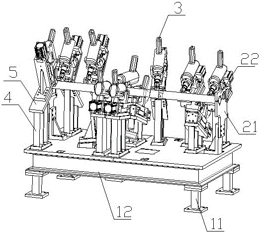 Instrument panel beam drilling device